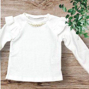 Παιδική Μπλούζα ριπ με πέρλες2