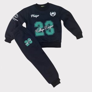 Σετ φόρμας αγόρι με μπλούζα “College League 23” και παντελόνι – αθλητικό παιδικό ντύσιμο